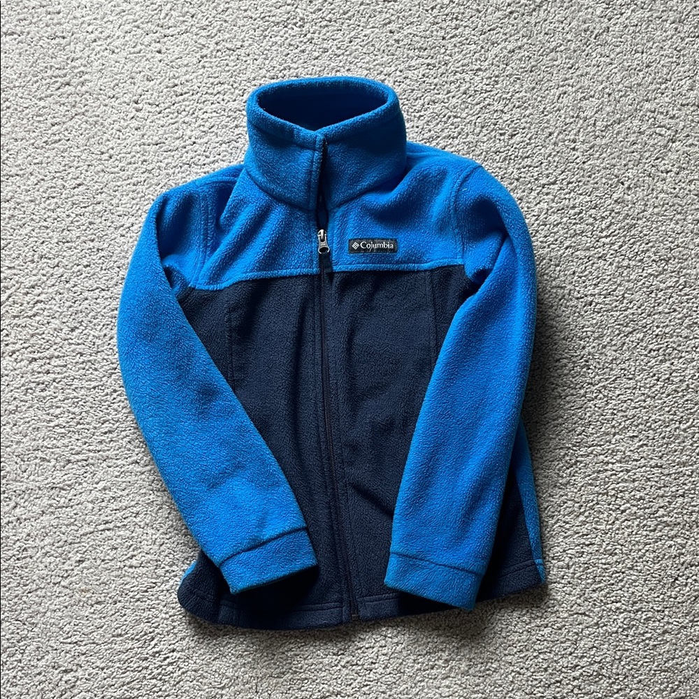Columbia Two-Tone Blue Full-Zip Fleece Jacket